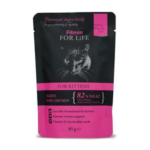 Корм для кошек Fitmin kitten chicken  85g * 28