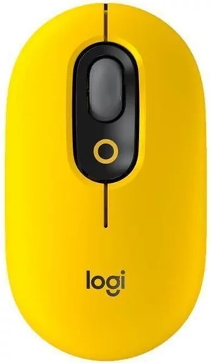 Mouse Logitech POP with Customizable Emoji Yellow