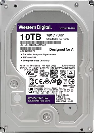 Жесткий диск HDD Western Digital Caviar Purple PRO WD101PURP 10TB