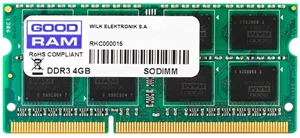 Оперативная память Goodram 4GB DDR3-1600MHz SODIMM