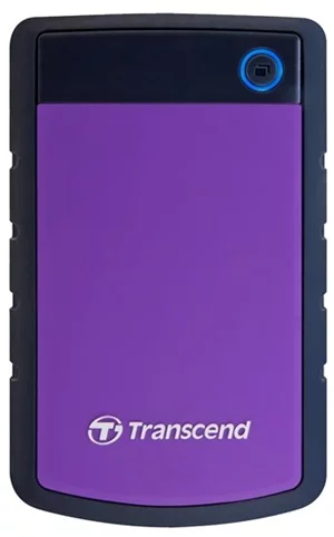 Hard disk extern Transcend StoreJet 25H3P 1TB Rubber Grey, Violet