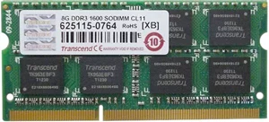 Memorie RAM Transcend 8Gb DDR3-PC12800 SODIMM CL11