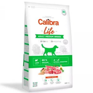 Hrana uscata pentru caini Calibra Life Adult Medium Breed Lamb 2.5kg