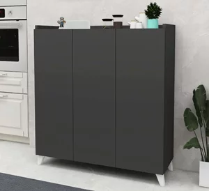 Comoda Fabulous Multifunctional Cabinet With 3 Doors Anthracite