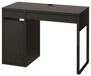 Masa de birou Ikea Micke 105x50 Negru-Maro