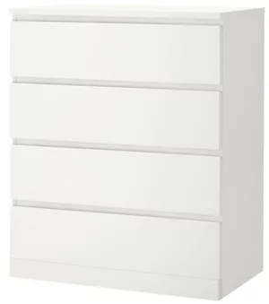 Comodă Ikea Malm 4 sertare 80x100 Alb