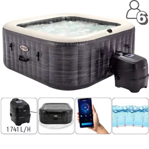 Piscina gonflabila djacuzi Intex Greystone Deluxe 239х239х71