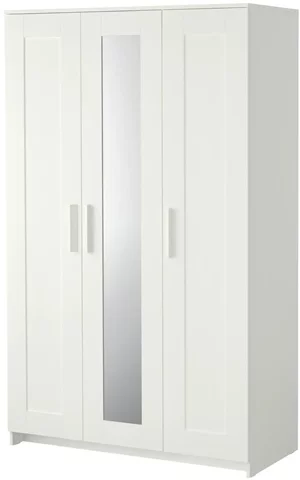 Шкаф Ikea Brimnes 117x190 3 двери White