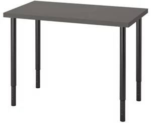 Письменный стол Ikea Linnmon/Olov 100x60 Black-brown/Black