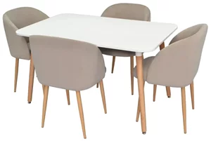 Set de bucatarie Evelin DT 405-1 + 4 scaune LC-618WO Light Beige8