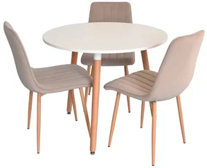 Set de bucatarie Evelin DT 404-1 + 3 scaune XR-154WO Light beige 8