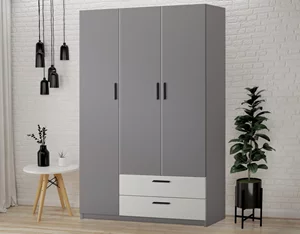 Dulap Modern Andi 120 Gray Slate/White