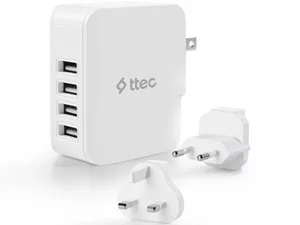 Зарядное устройство Ttec 4*USB-A 5.1A 25W White