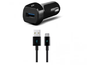 Зарядное устройство Ttec USB-A 2.1A with Type-C Cable Black