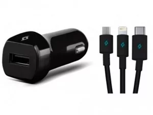 Зарядное устройство Ttec USB-A 2.1A with Lightning Cable Black