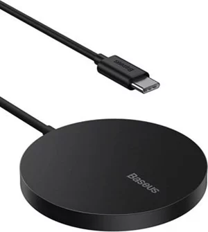 Încărcător Baseus Wireless Charger Simple Mini Magnetic Type-C 15W Black