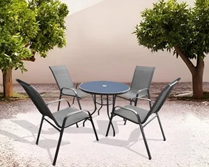 Set mobila de grădină GardenLine TIH3514 Grey/Black