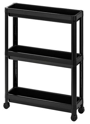 Стеллаж Ikea Vesken 54x18x71 Black