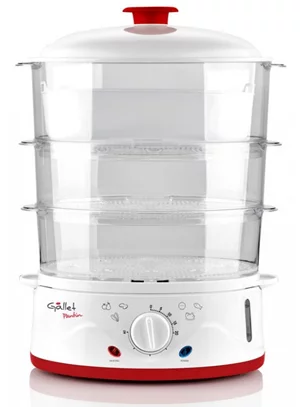 Aparat de gătit cu aburi Gallet Pantin CUV 962 White/Red