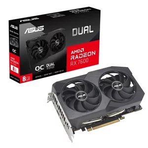 Видеокарта Asus Dual RX7600 (8GB, GDDR6)