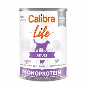 Hrana umeda pentru caini Calibra Dog Life can Adult Lamb 400g*6