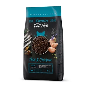 Hrana pentru pisici Fitmin cat For Life Adult Fish and Chicken 8kg