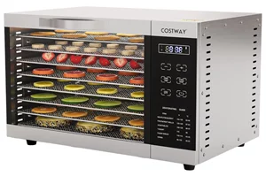 Сушилка для овощей и фруктов Costway ES10169DE-SL Silver