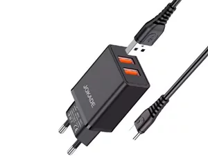 Încărcător Jokade Liangzi Series 2*USB-A with Cable USB-A to Type-C Black