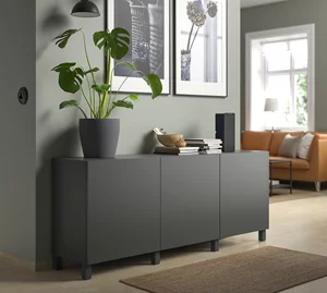 Тумба Ikea Besta/Lappviken/Stubbarp 180x42x74 Dark Gray