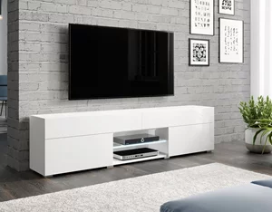 Image Tumba pentru TV Bratex Carrera 180 White/White Gloss