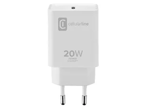 Incarcator Cellularline USB-C Charger 20W White