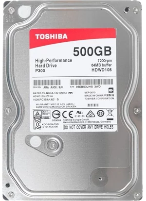 Hard disk Toshiba HDWD105UZSVA P300 500GB