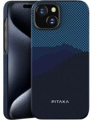 Husă Pitaka MagEZ Case 4 for iPhone 15 Plus Blue