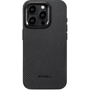 Husă Pitaka MagEZ Case Pro 4 for iPhone 15 Pro Max Black/Grey Twill 600D