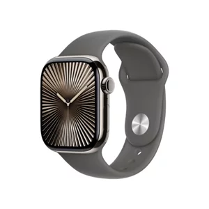 Умные часы Apple Watch Series 10 GPS+LTE 46mm MWYA3 Natural Titanium Case Stone Grey Sport M/L