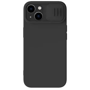 Husă Nillkin for Apple iPhone 15 Plus CamShield Silky Silicone Case Elegant Black