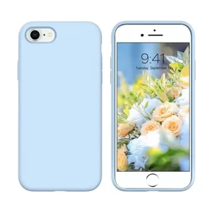 Husă Xcover for iPhone 7/8/SE 2020 Liquid Silicone Light Blue