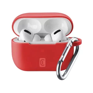 Husă pentru căști Cellularline Apple Airpods Pro Bounce Red