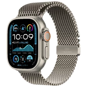 Image Ceas inteligent Apple Watch Ultra 2 GPS+LTE 49mm MX4M3 Natural Titanium/Titanium Milanese Loop S