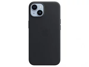 Чехол Apple Leather with MagSafe for iPhone 14 Midnight