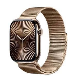 Умные часы Apple Watch Series 10 GPS+LTE 42mm MX083 Gold Titanium Gold Milanese Loop