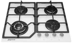 Plita de gaz Mastercook MC-E 4215 G WH Glass