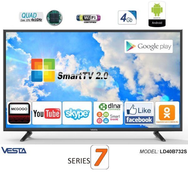 LED Televizor 40" Vesta LD40B732S (SMART TV)