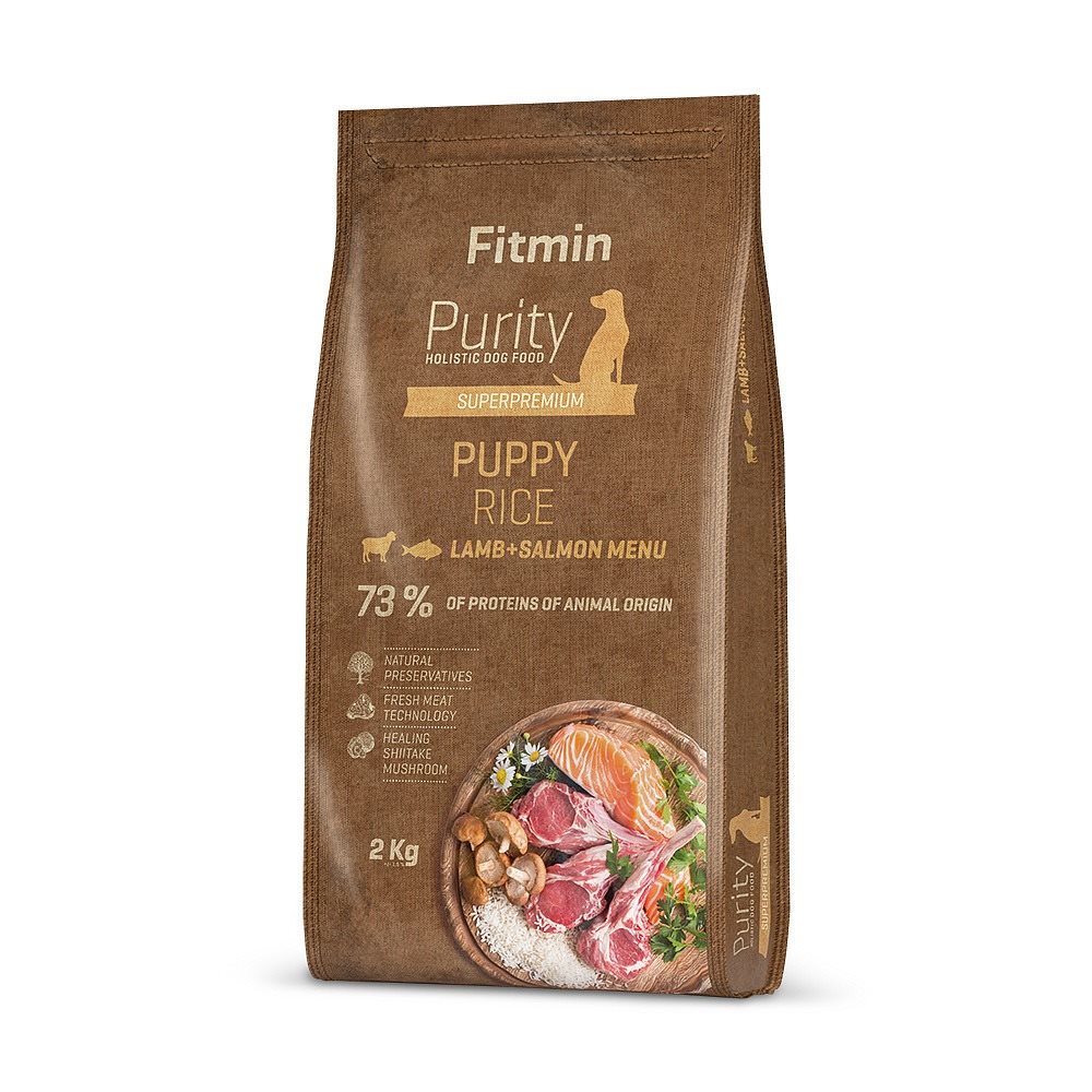 Hrana uscata pentru caini Fitmin dog Purity Rice Puppy Lamb&Salmon 2kg