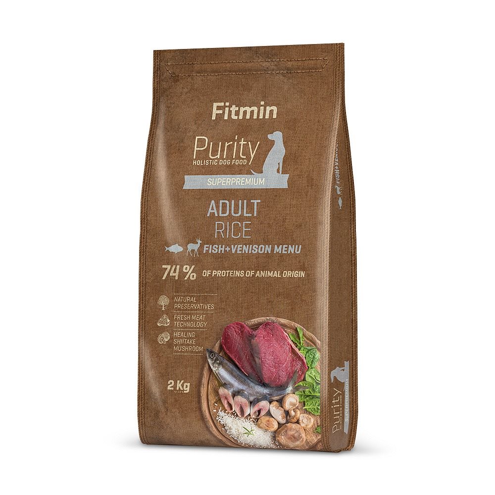 Hrana uscata pentru caini Fitmin Purity Rise Adult Fish&Venison 2kg