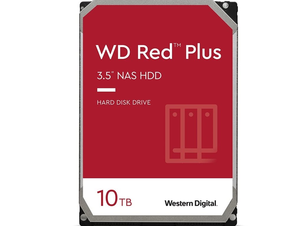 Жесткий диск HDD Western Digital Red Plus 10Tb (WD101EFBX)