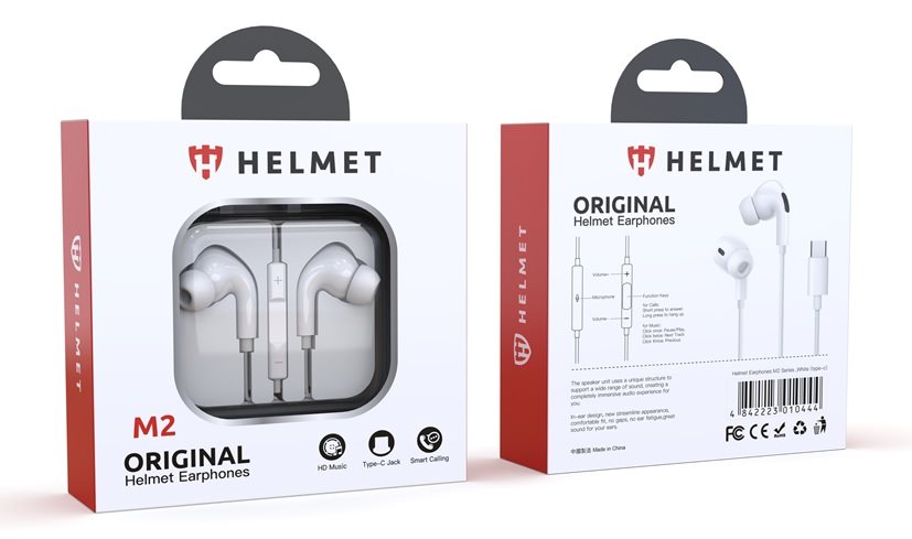 Наушники Helmet M2 Series 3.5mm White