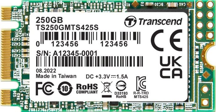 Dispozitiv de stocare SSD Transcend 250GB (TS250GMTS425S)