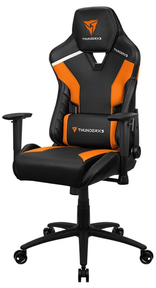 Scaun gaming ThunderX3 TC3 Black, Tiger Orange