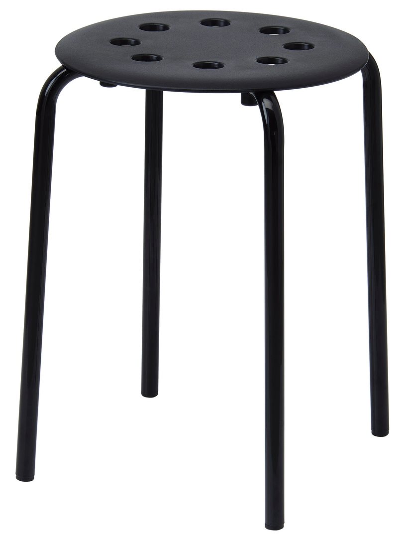 Taburet Ikea Marius Black